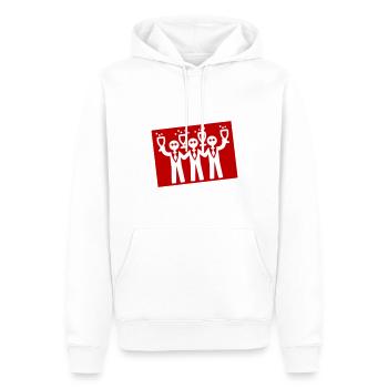 Bachelor Groom Team Bachelors - Sweat à capuche Premium bio Homme - blanc - Devant - Nico (187cm)