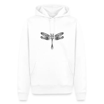 Dragon Fly Dragonfly Tribal Tattoo - Sweat à capuche Premium bio Homme - blanc - Devant - Nico (187cm)