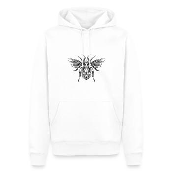 Honigbiene Tribal Tattoo - Männer Premium Bio Hoodie - Weiß - Vorne - Nico (187cm)