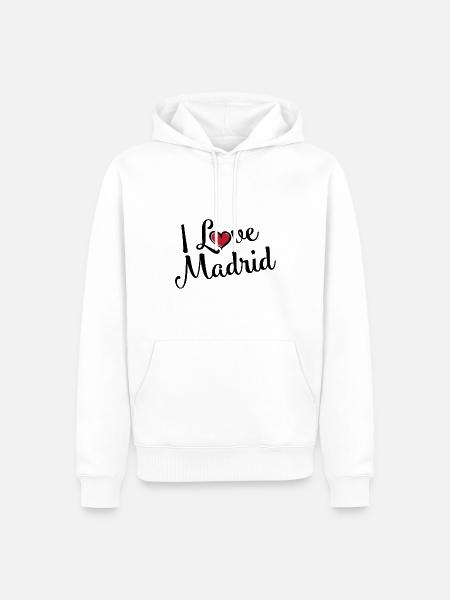 I Love Madrid - Men’s Premium Organic Hoodie - white