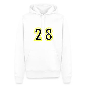 29 Zahl College - Männer Premium Bio Hoodie - Weiß - Vorne - Nico (187cm)