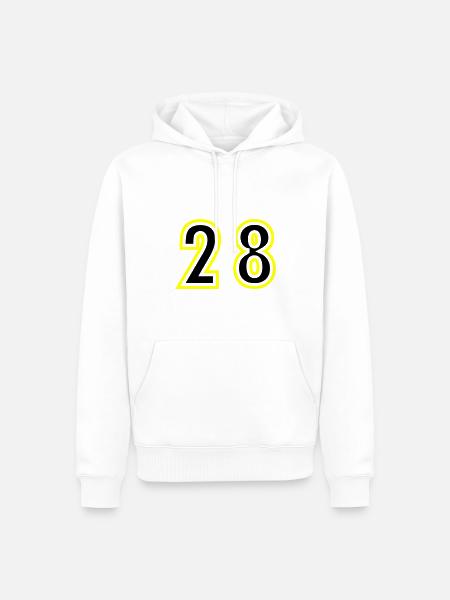 29 Number College - Men’s Premium Organic Hoodie - white