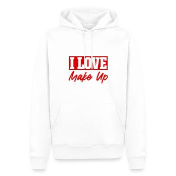 Ich liebe Make up - Männer Premium Bio Hoodie - Weiß - Vorne - Nico (187cm)
