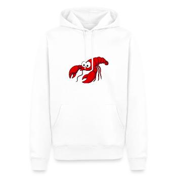Homard Comic Animal - Sweat à capuche Premium bio Homme - blanc - Devant - Nico (187cm)