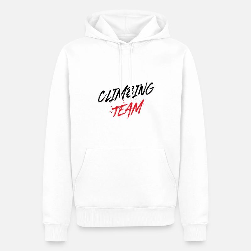 Climbing Team - Männer Premium Bio Hoodie - Weiß