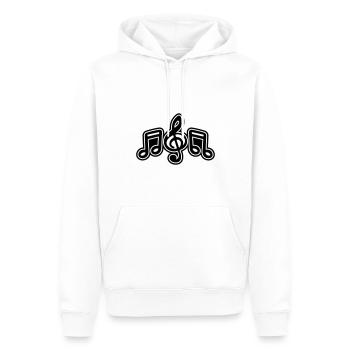Musiknoten Musik Symbol - Männer Premium Bio Hoodie - Weiß - Vorne - Nico (187cm)