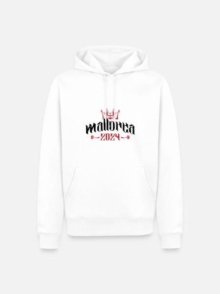 Mallorca 2024 - Männer Premium Bio Hoodie - Weiß