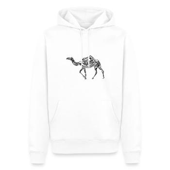 Kamel Tribal Tattoo - Männer Premium Bio Hoodie - Weiß - Vorne - Nico (187cm)