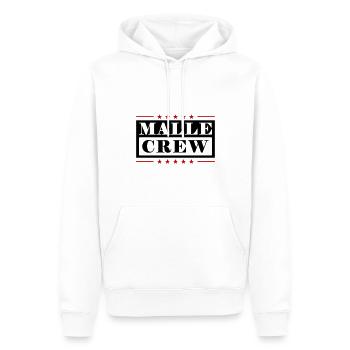 Malle Crew - Männer Premium Bio Hoodie - Weiß - Vorne - Nico (187cm)