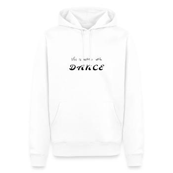 Life Is Better With Dance T-Shirt, Tanz Shirt - Männer Premium Bio Hoodie - Weiß - Vorne - Nico (187cm)