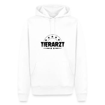 Tierarzt Beruf - Männer Premium Bio Hoodie - Weiß - Vorne - Nico (187cm)