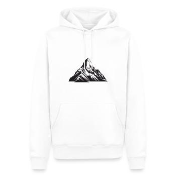 Berge Symbol Natur - Männer Premium Bio Hoodie - Weiß - Vorne - Nico (187cm)