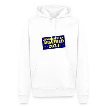 Gorilla Bodybuilder Gym végétalienne - Sweat à capuche Premium bio Homme - blanc - Devant - Nico (187cm)