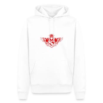 Boxhandschuhe Boxen Fighter Champ - Männer Premium Bio Hoodie - Weiß - Vorne - Nico (187cm)