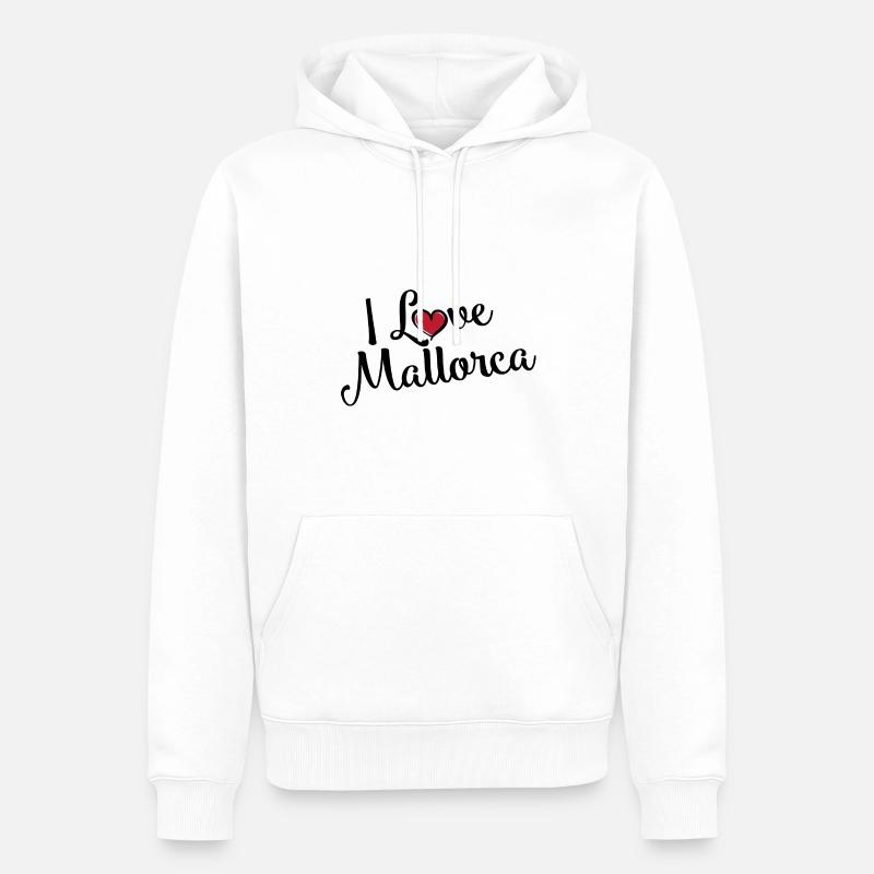 J’aime Majorque - Sweat à capuche Premium bio Homme - blanc
