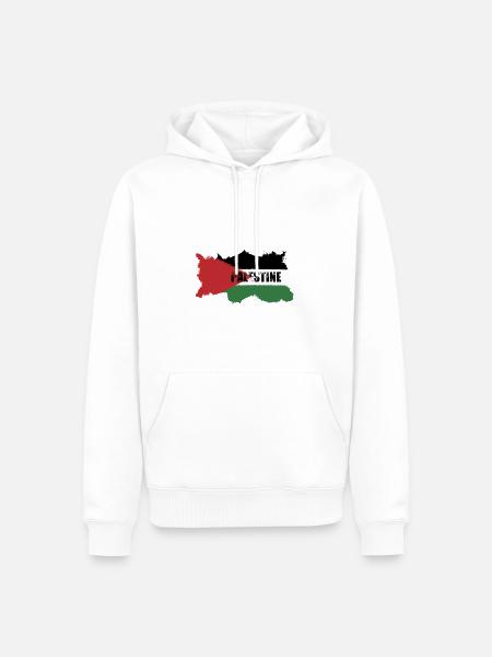 Palästina - Männer Premium Bio Hoodie - Weiß