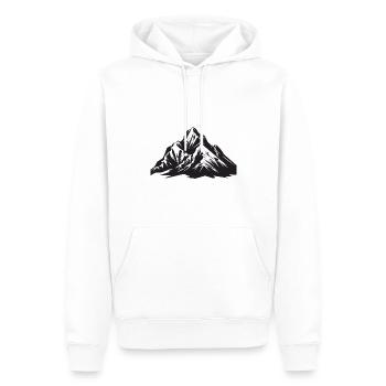 Berge Natur - Männer Premium Bio Hoodie - Weiß - Vorne - Nico (187cm)