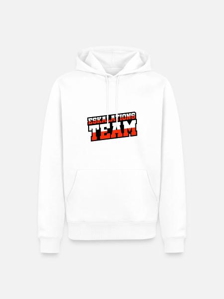 Eskalations Team - Männer Premium Bio Hoodie - Weiß