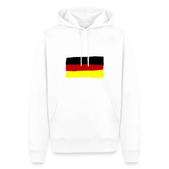 Germany Flag Flag - Men’s Premium Organic Hoodie - white - Front - Nico (187cm)