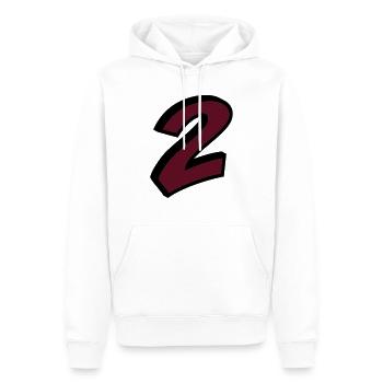 2 - Sweat à capuche Premium bio Homme - blanc - Devant - Nico (187cm)