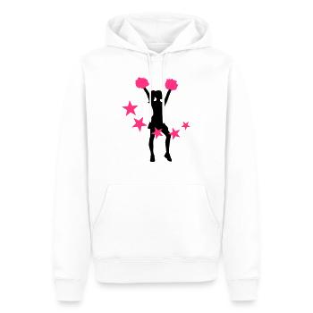 Cheerleader - Sweat à capuche Premium bio Homme - blanc - Devant - Nico (187cm)