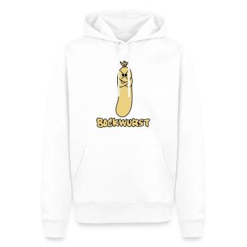 bockwurst - Männer Premium Bio Hoodie - Weiß - Vorne - Nico (187cm)