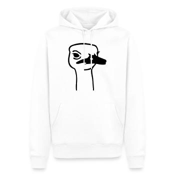 Strauß - Männer Premium Bio Hoodie - Weiß - Vorne - Nico (187cm)