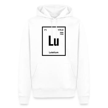 Lutetium Element im Periodensystem - Männer Premium Bio Hoodie - Weiß - Vorne - Nico (187cm)