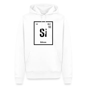 Silicon Element im Periodensystem - Männer Premium Bio Hoodie - Weiß - Vorne - Nico (187cm)