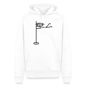 Frau Pole dance - Männer Premium Bio Hoodie - Weiß - Vorne - Nico (187cm)