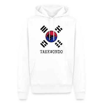 Taekwondo Taekwondoin Tae-Kwon-Do Tae Kwon Do - Sweat à capuche Premium bio Homme - blanc - Devant - Nico (187cm)