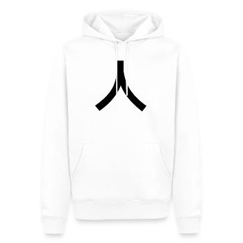 Japanisches Schriftzeichen - Japanisch lernen - Männer Premium Bio Hoodie - Weiß - Vorne - Nico (187cm)