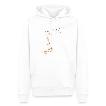 Herbstlaub - Männer Premium Bio Hoodie - Weiß - Vorne - Nico (187cm)