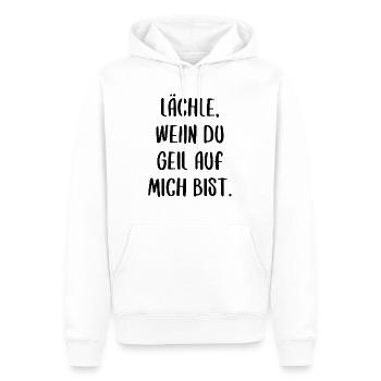 lächeln Party saufen feiern sexy lifestyle Spaß - Männer Premium Bio Hoodie - Weiß - Vorne - Nico (187cm)