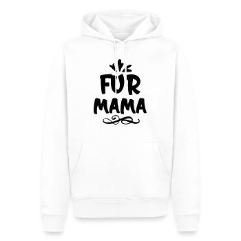 pour maman - Sweat à capuche Premium bio Homme - blanc - Devant - Nico (187cm)