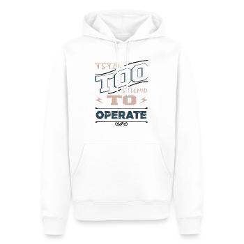 Anonyme masque piratage ingénieurs codes idée cadeau - Sweat à capuche Premium bio Homme - blanc - Devant - Nico (187cm)