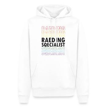 Dyslexia Therapy for Dyslexia Month - Men’s Premium Organic Hoodie - white - Front - Nico (187cm)