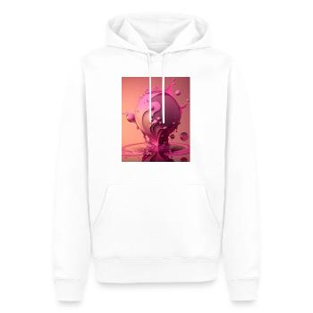 Pink Ball Drops Fantasy Gift - Men’s Premium Organic Hoodie - white - Front - Nico (187cm)