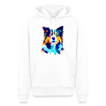 Hund Geschenk Hunde Schäferhund Hundehalter - Männer Premium Bio Hoodie - Weiß - Vorne - Nico (187cm)