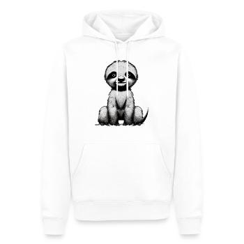 Faultier Müdigkeit Faultiere Faultierzeichnung - Männer Premium Bio Hoodie - Weiß - Vorne - Nico (187cm)