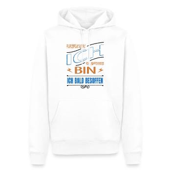 weihnachten humor schnaps saufen bierzelt zitat - Männer Premium Bio Hoodie - Weiß - Vorne - Nico (187cm)
