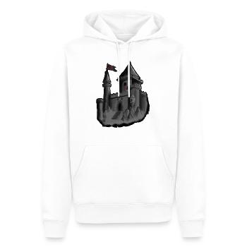 Burg - Männer Premium Bio Hoodie - Weiß - Vorne - Nico (187cm)