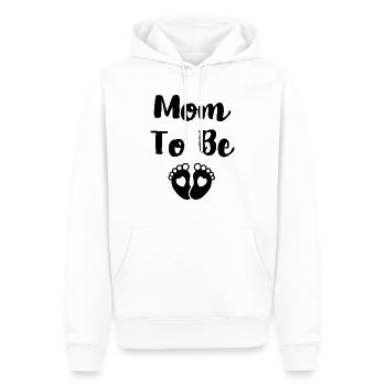 mom to be - Sweat à capuche Premium bio Homme - blanc - Devant - Nico (187cm)