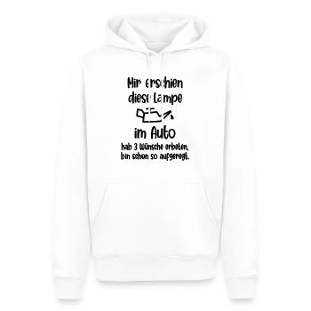 Mir erschien diese Lampe im Auto - Männer Premium Bio Hoodie - Weiß - Vorne - Nico (187cm)