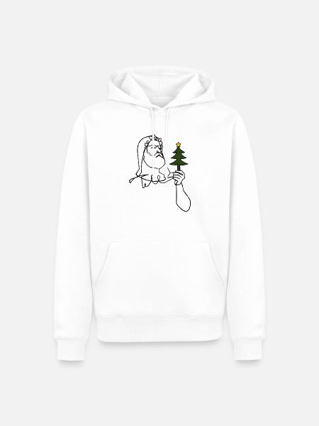 Weihnachten mit Tell - Männer Premium Bio Hoodie - Weiß