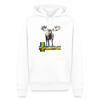 Schweden Schweden Elch bestes Tier Geweih Hirsch Hirsch - Männer Premium Bio Hoodie - Weiß - Vorne - Nico (187cm)