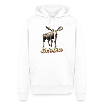 Schweden Schweden Elch bestes Tier Geweih Hirsch Hirsch - Männer Premium Bio Hoodie - Weiß - Vorne - Nico (187cm)