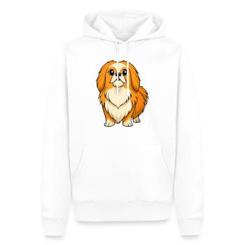 Gediegene Pekinesische digitale Kunst - Männer Premium Bio Hoodie - Weiß - Vorne - Nico (187cm)