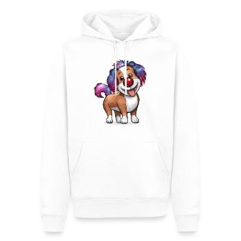 Dog Red Nose - Männer Premium Bio Hoodie - Weiß - Vorne - Nico (187cm)