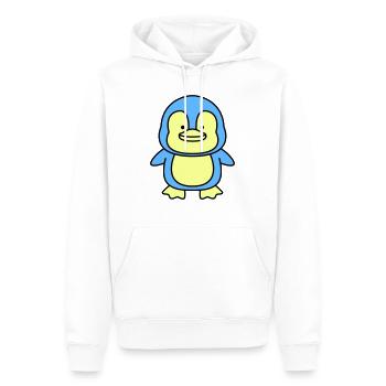 pinguin comic - Männer Premium Bio Hoodie - Weiß - Vorne - Nico (187cm)